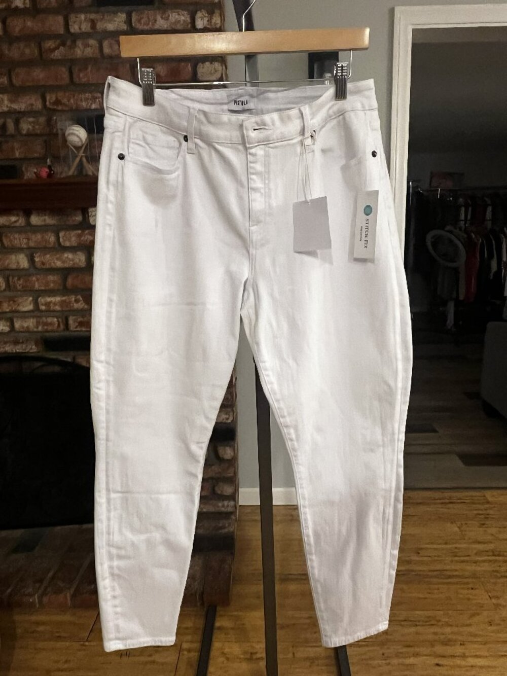 ✨ Pistola White Denim Jeans Size 32 NWT | High-Rise Clean White Premium Fit ✨